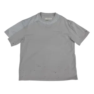 Patchwork Striped Tee 'Grey'