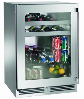 Perlick HP24CO43R 24"Outdoor Dual-Zone Refrigerator/Wine Reserve Outdoor Refrigerators,outdoor mini fridge
