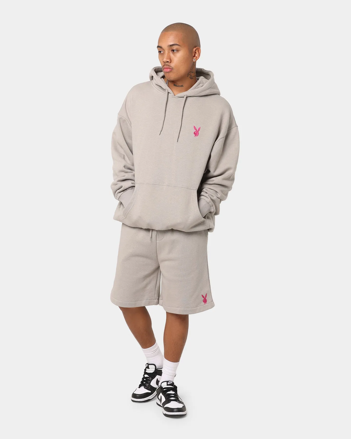 Playboy Bunny Basics Oversized Hoodie Smoke