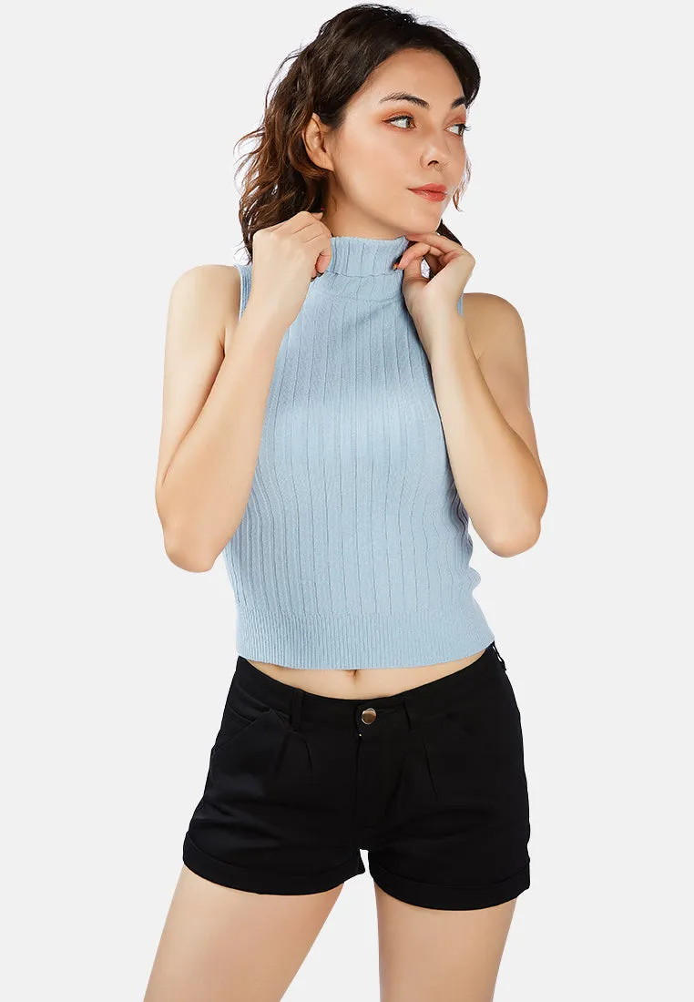 pleated flap pocket shorts
