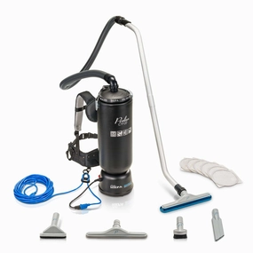 Powerful Lightweight Prolux PLC10 10qt Backpack Vacuum w/ 1 1/2" Tool Kit and 5 YR Warranty upright vacuum, stick vacuum