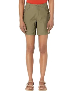PrAna Halle II Shorts Women's W16-07 Slate Green Stretch Zip Fly Chino ERK335 (Green,Regular,W16-07)