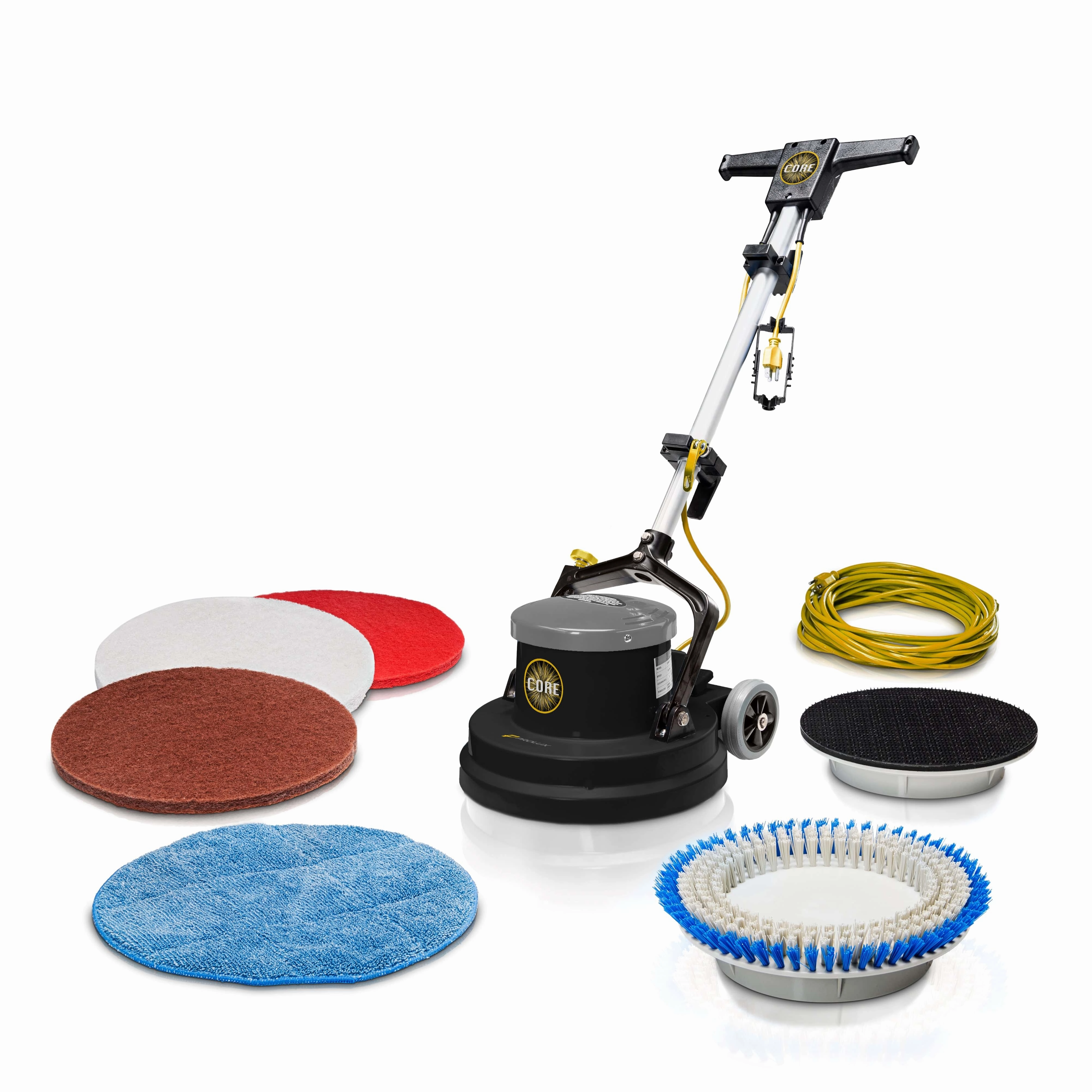 Prolux PLC15 15" Loaded Heavy Duty Single Pad Commercial Polisher Floor Buffer Machine Scrubber Loaded upright vacuum, stick vacuum