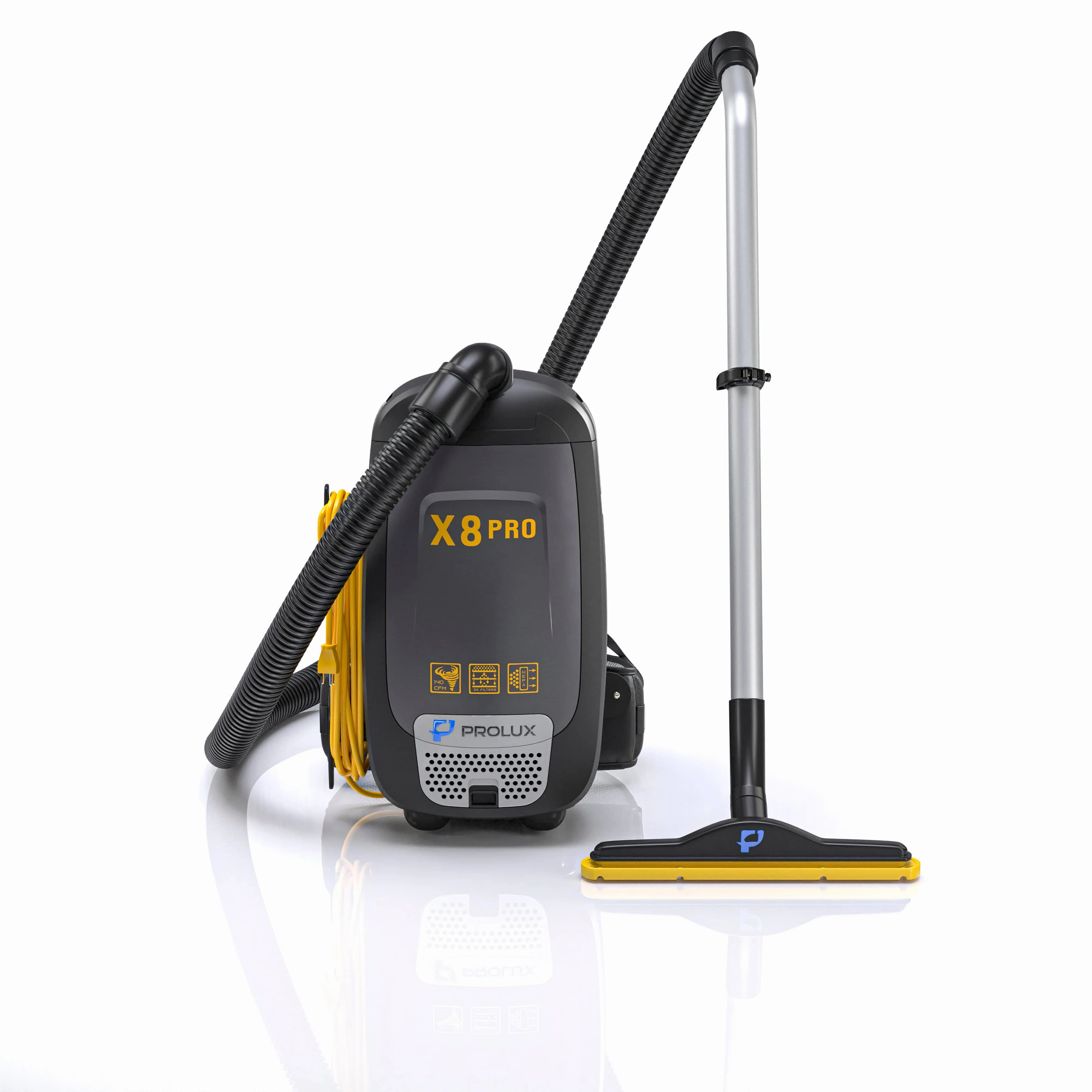 Prolux PLCX8P Pro Commercial Backpack Vacuum w/ Deluxe 1 1/2" Tool Kit