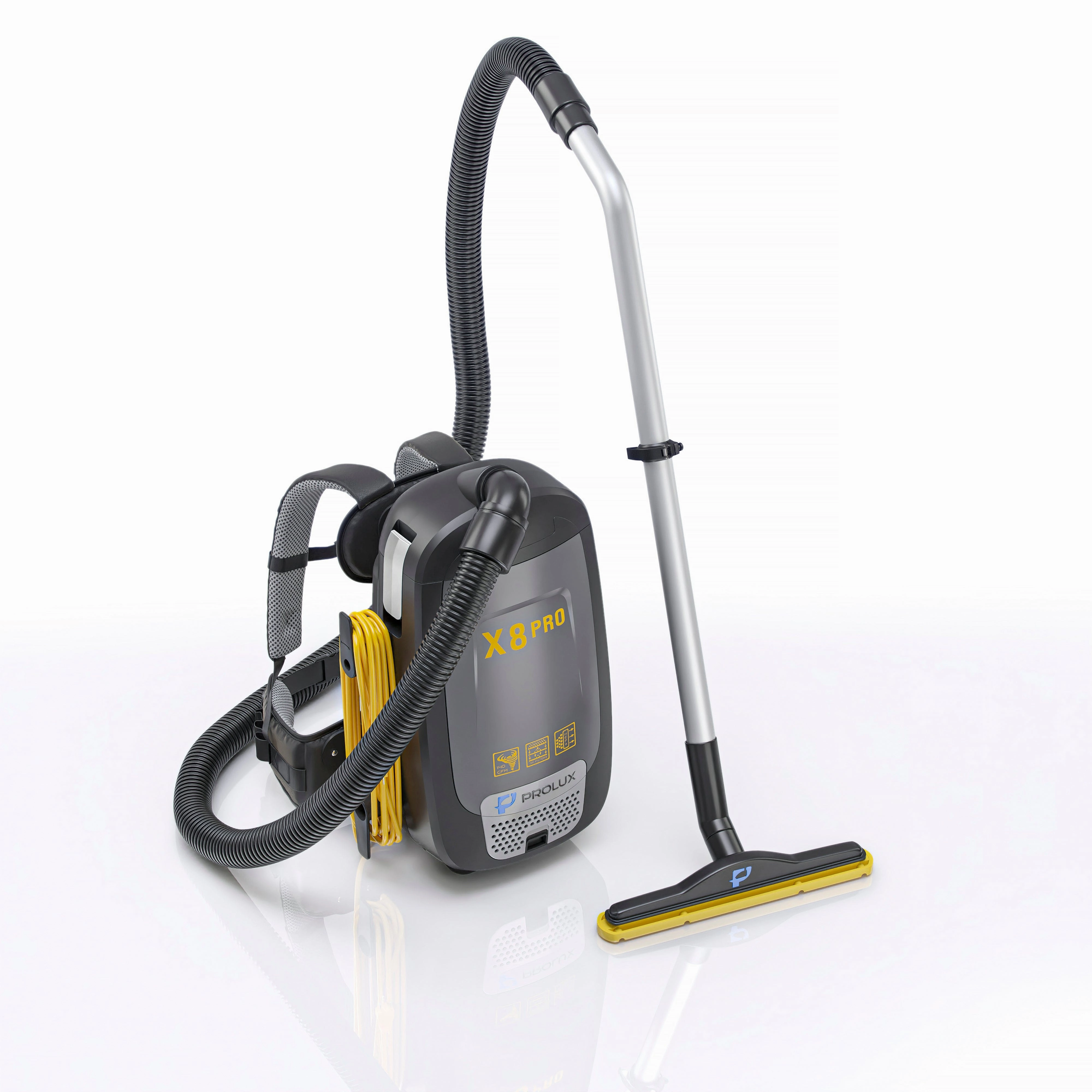 Prolux PLCX8P Pro Commercial Backpack Vacuum w/ Deluxe 1 1/2" Tool Kit