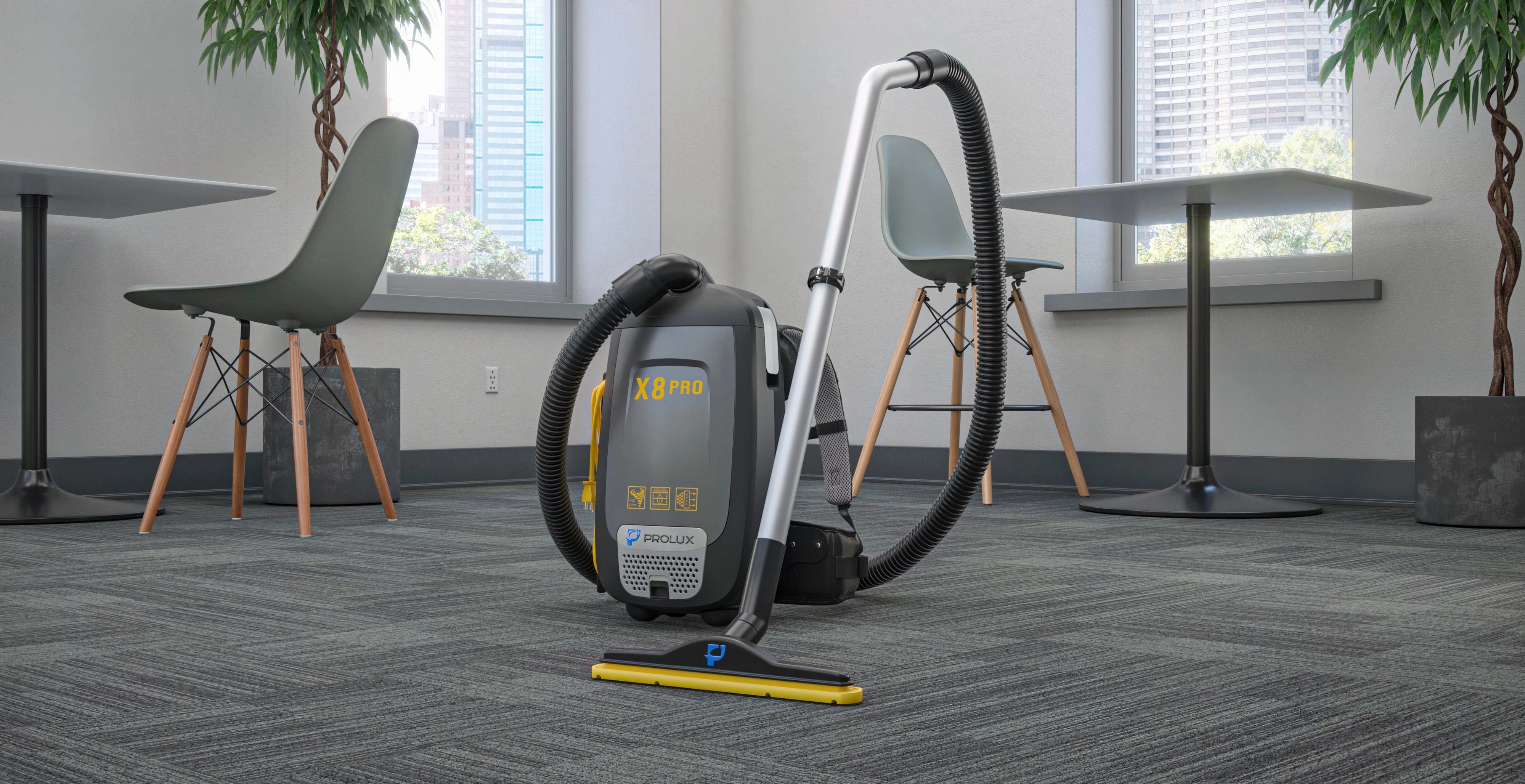 Prolux PLCX8P Pro Commercial Backpack Vacuum w/ Deluxe 1 1/2" Tool Kit