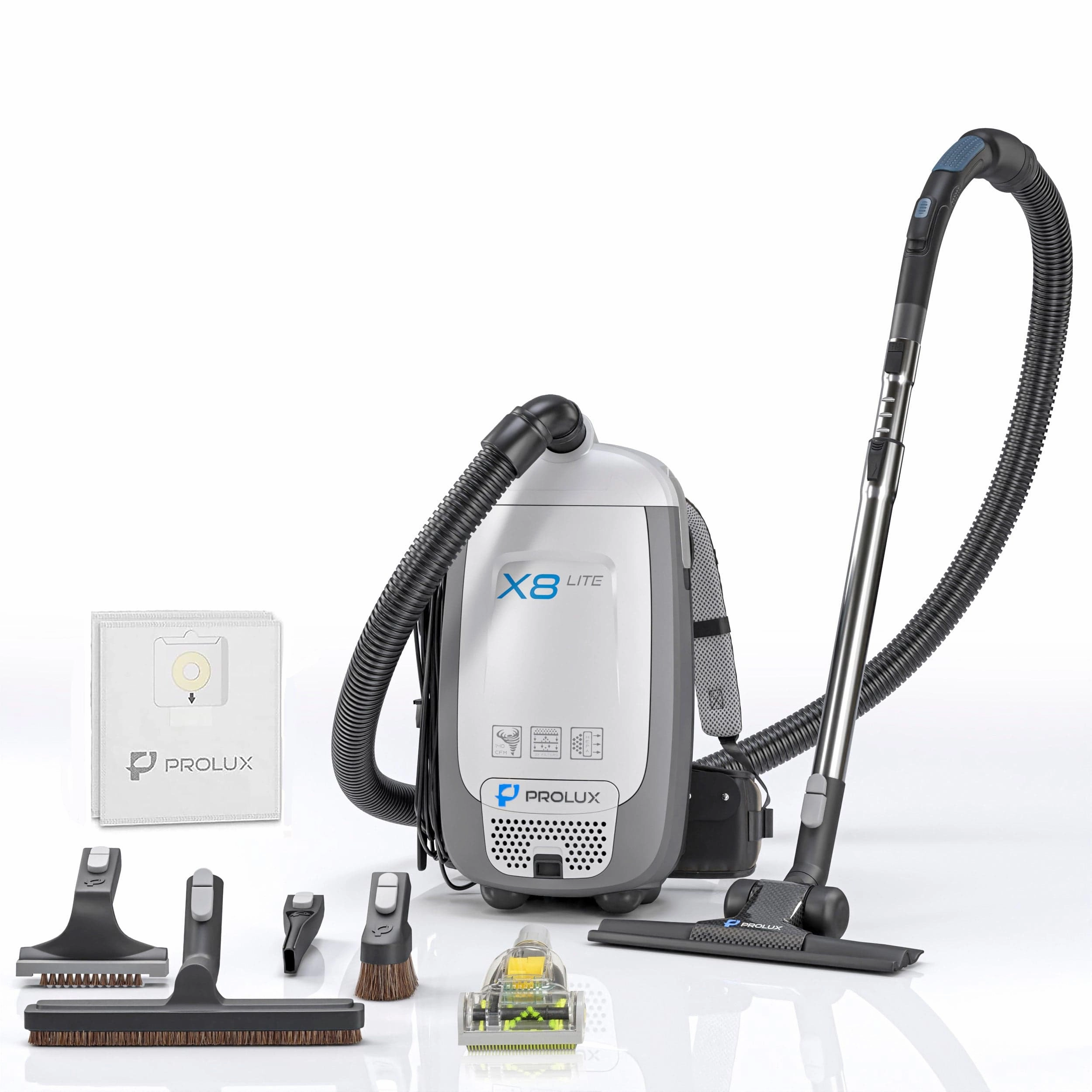 Prolux X8 Lite Backpack Vacuum w/ Premium Tool Kit for Light Commercial Use upright vacuum, stick vacuum