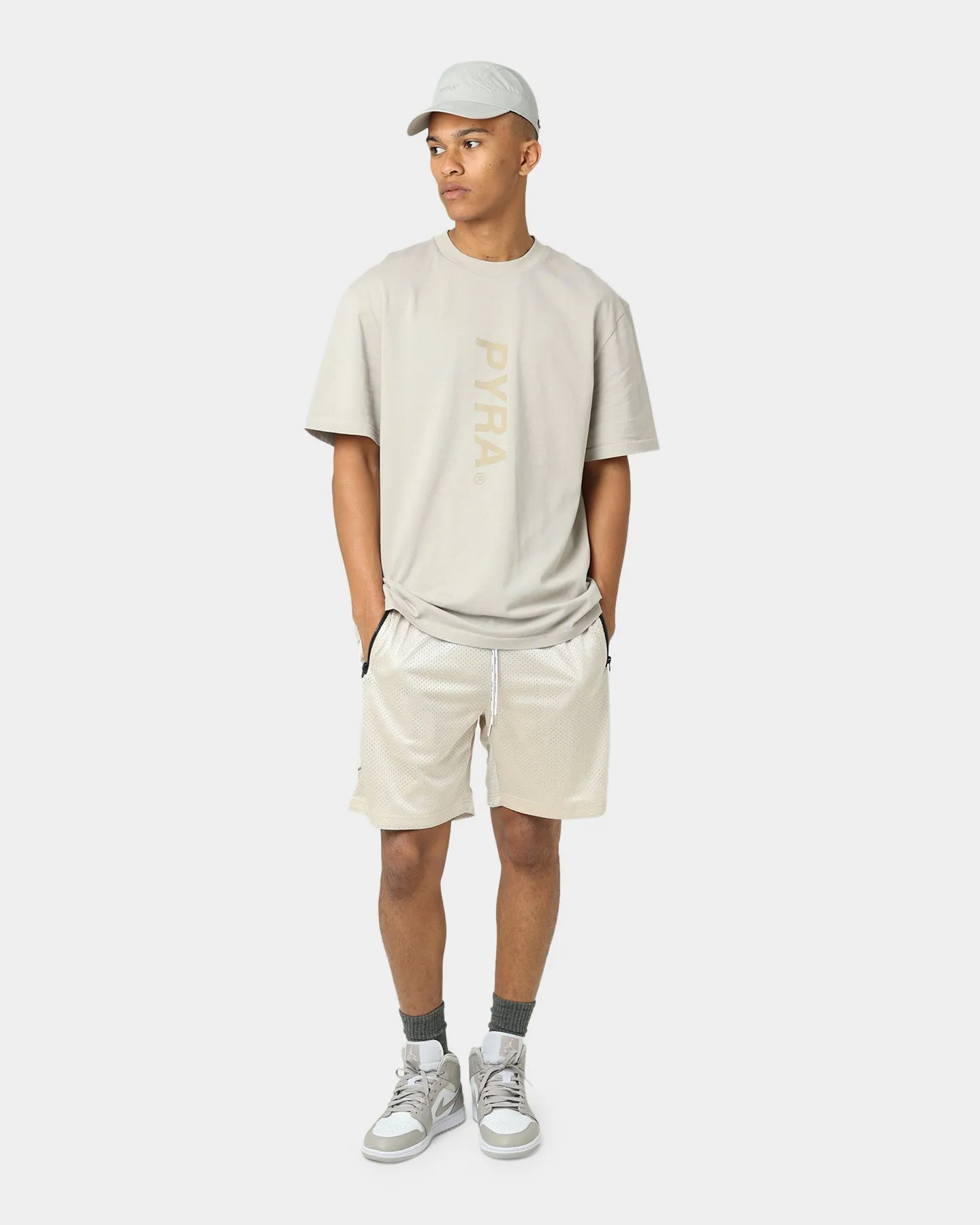Pyra Nero Mesh Shorts Chateau Grey