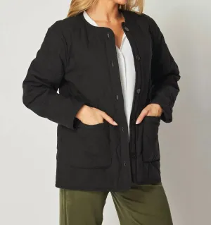 Quilted Jacket In Black