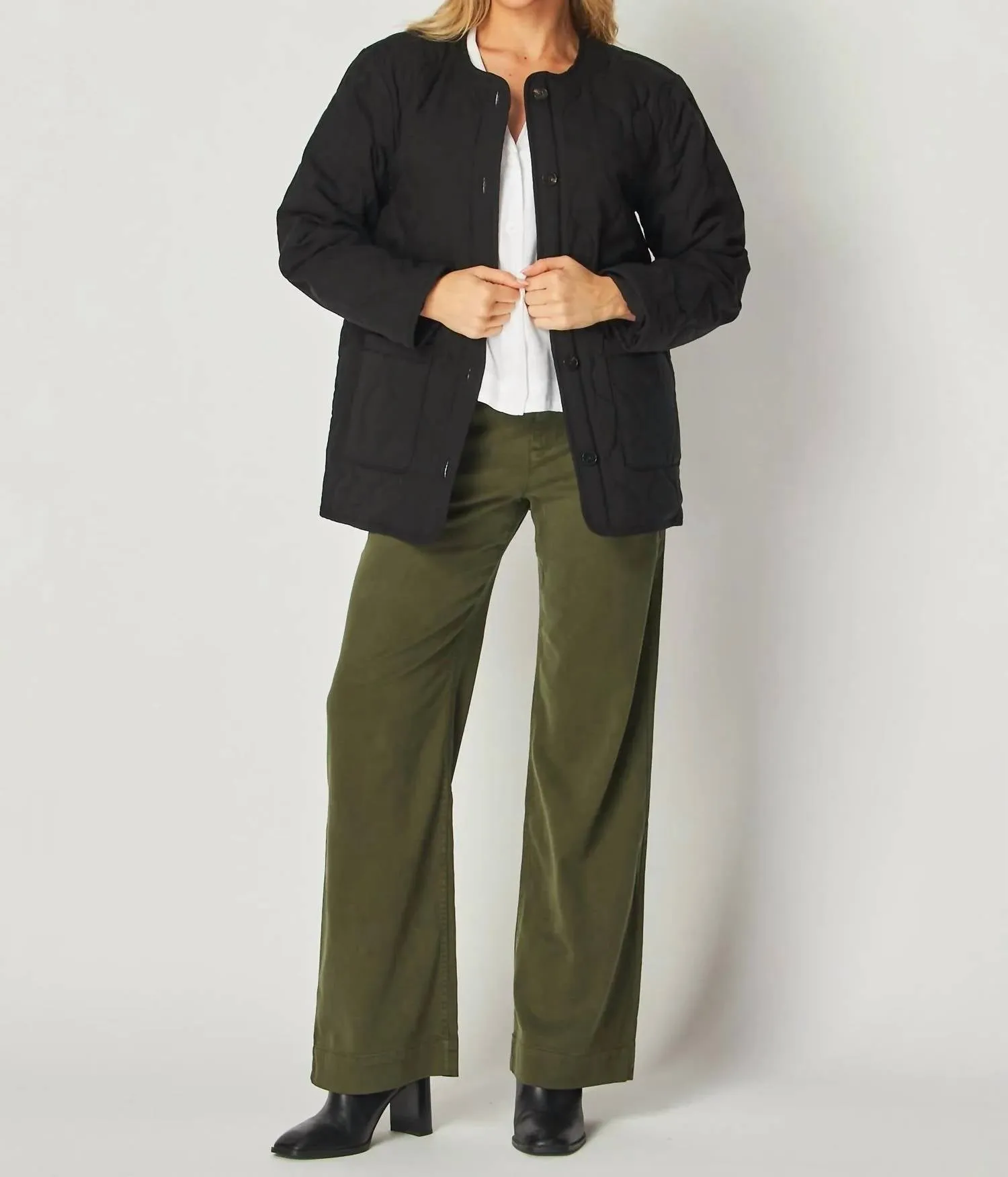 Quilted Jacket In Black