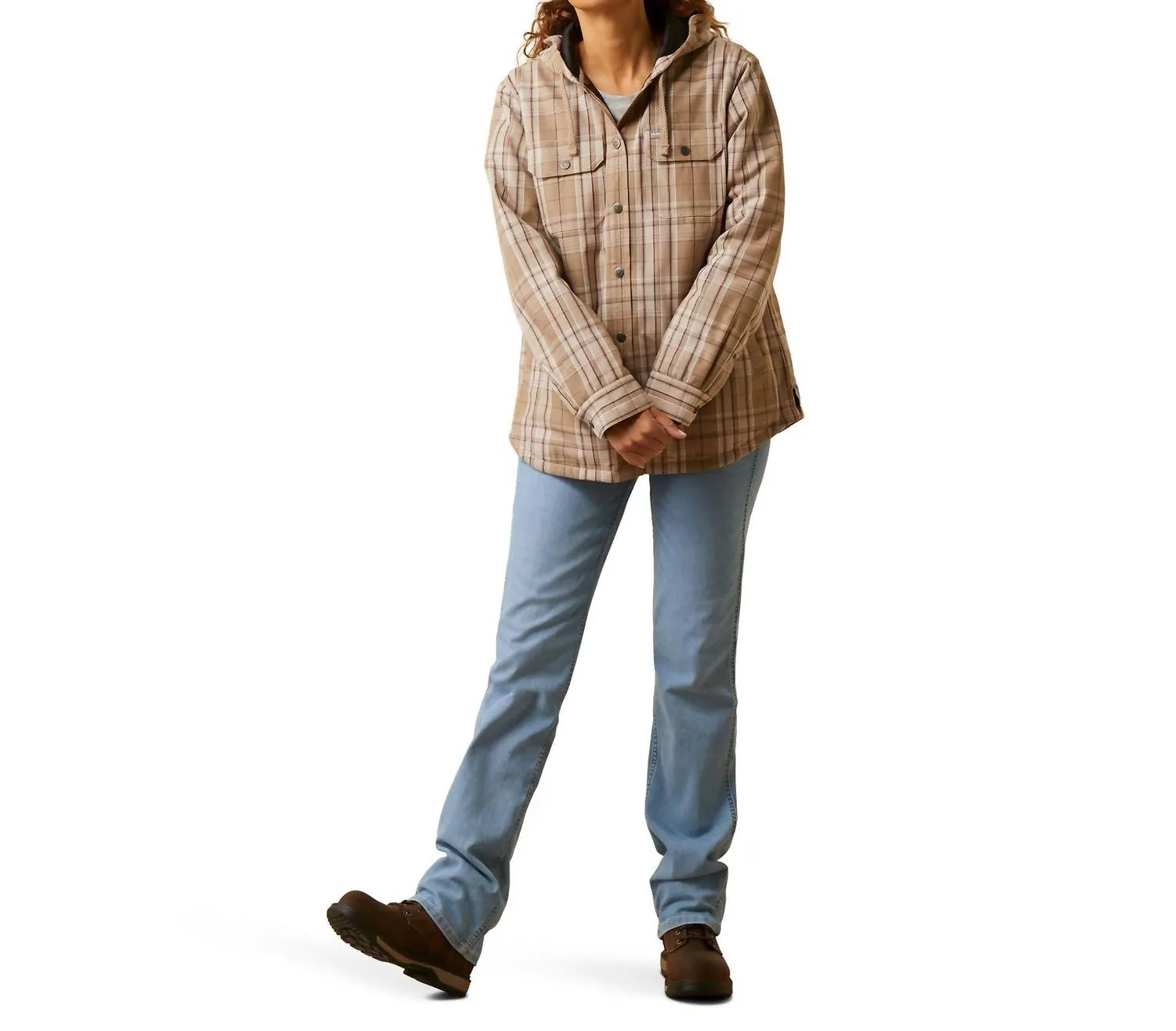 Rebar Flannel Jacket In Fossil