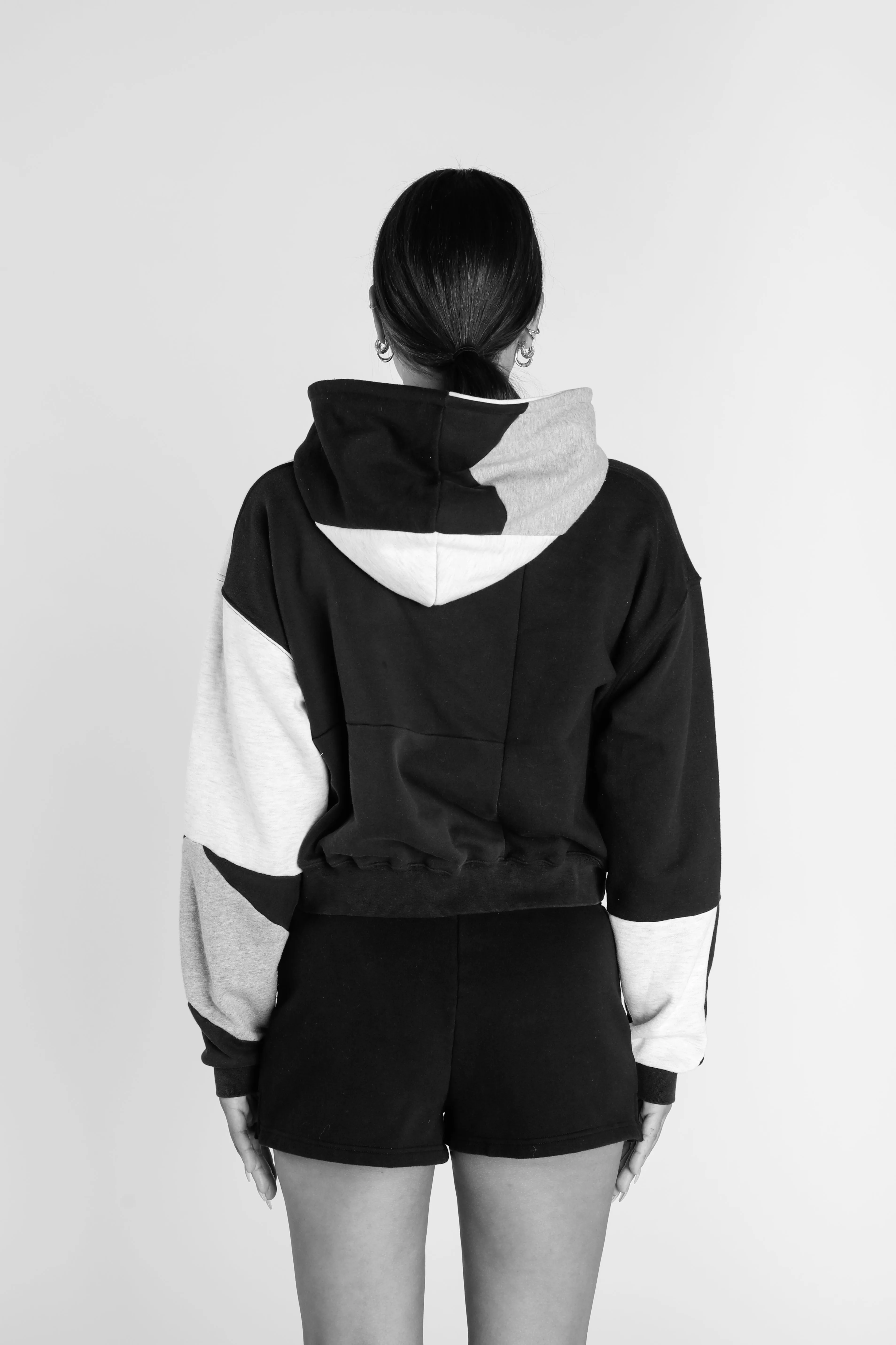 Rework Dallas Cowboys NFL Crop Zip Hoodie- M