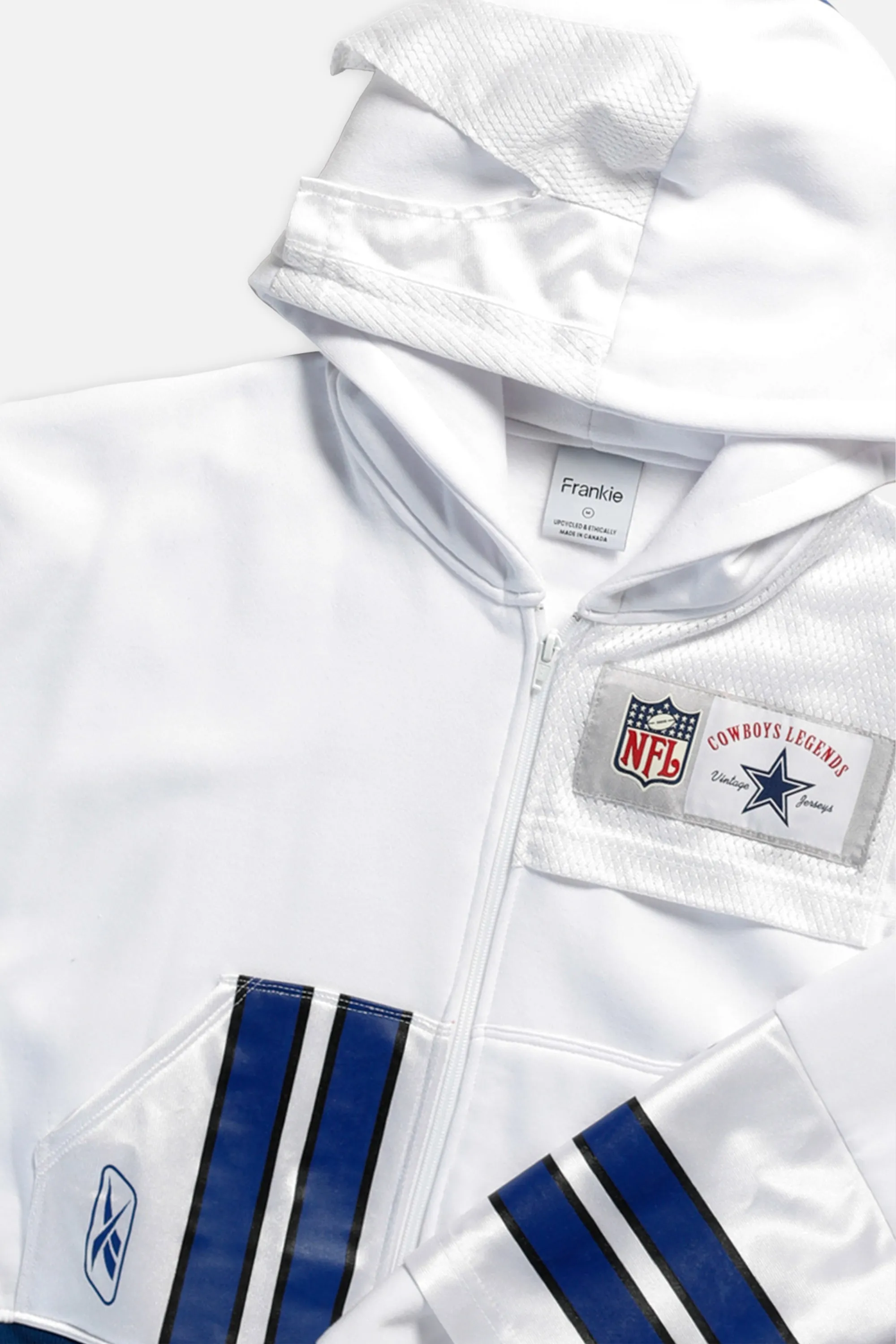Rework Dallas Cowboys NFL Crop Zip Hoodie- M