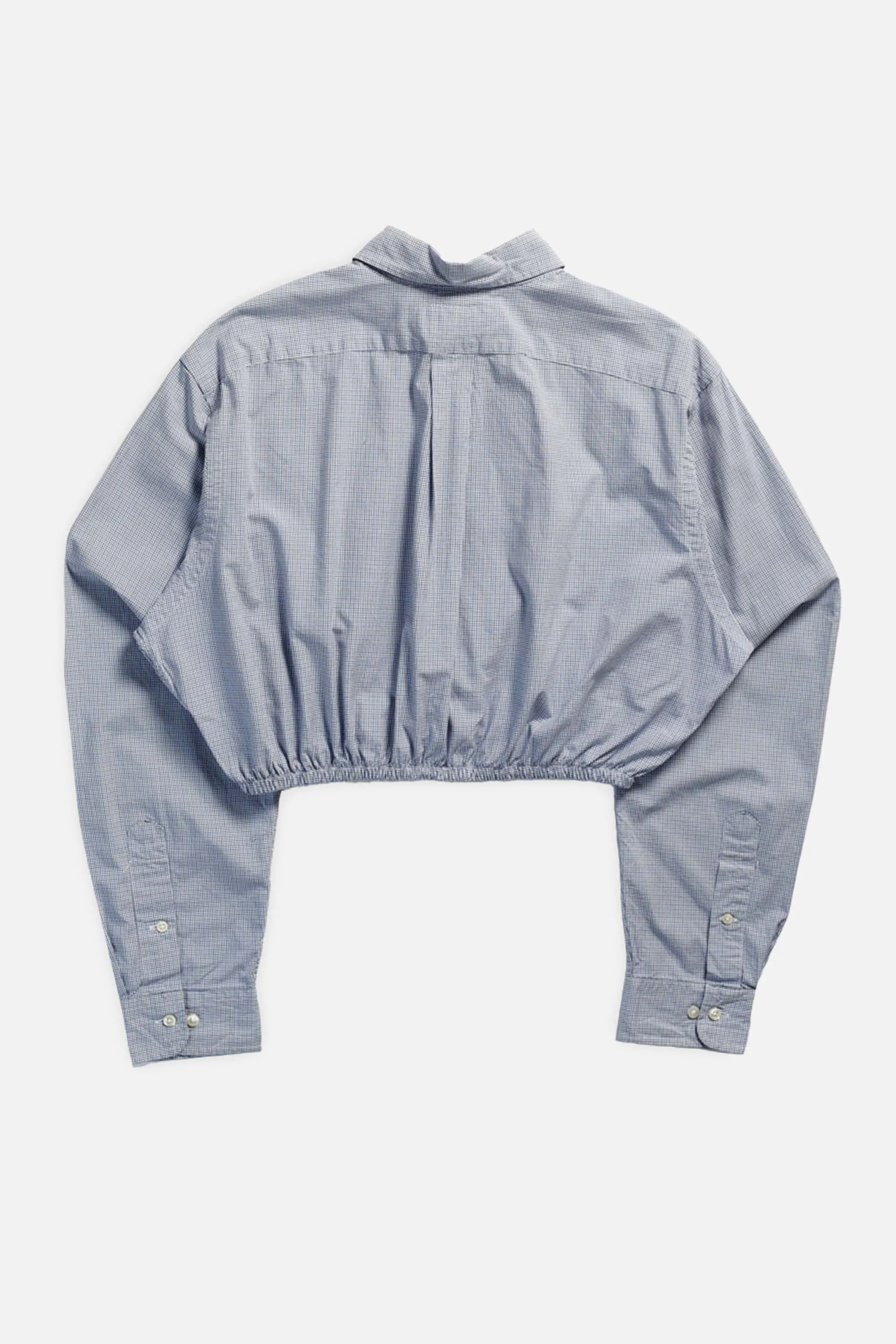 Rework Oxford Cinch Crop Shirt - L