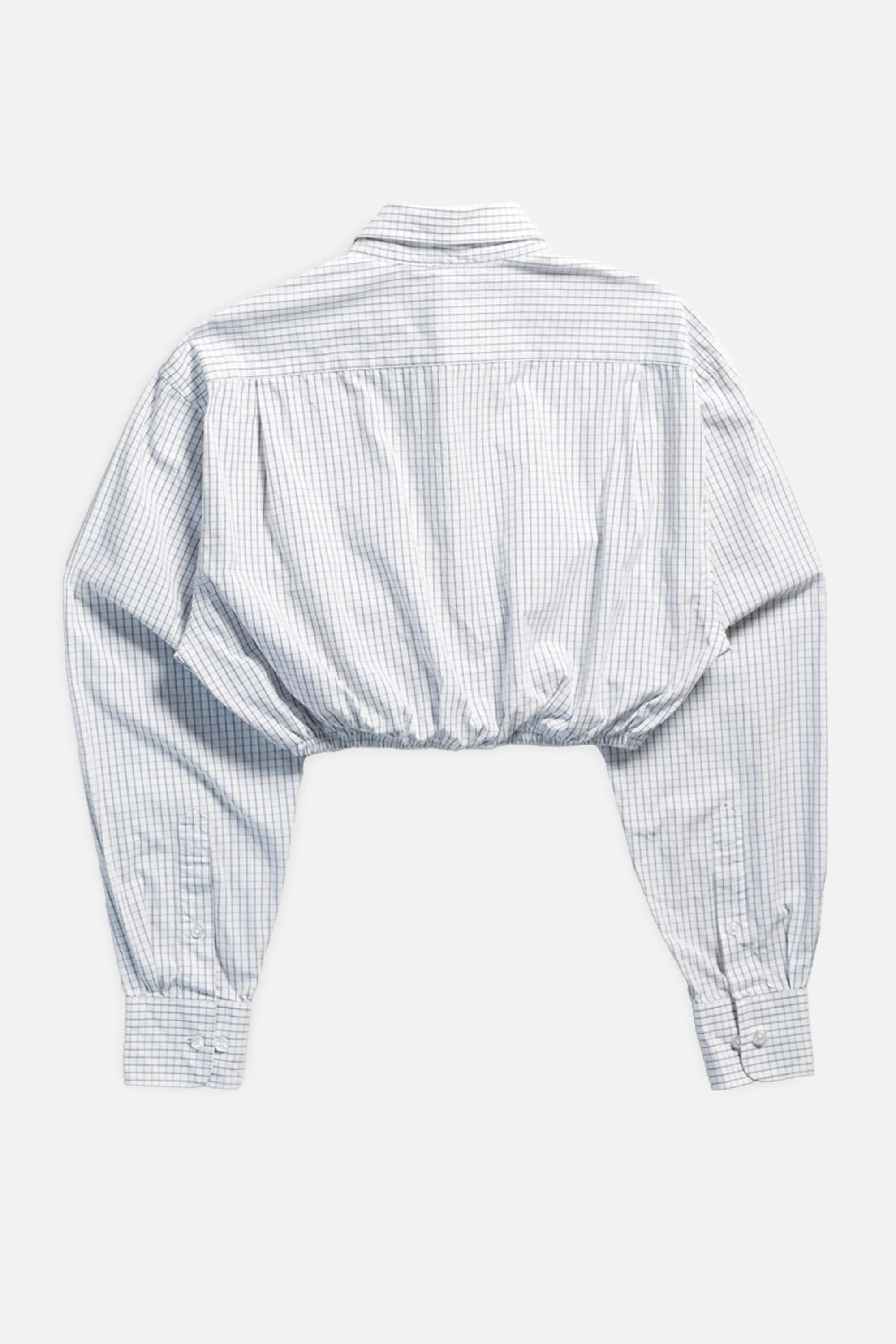 Rework Oxford Cinch Crop Shirt - S