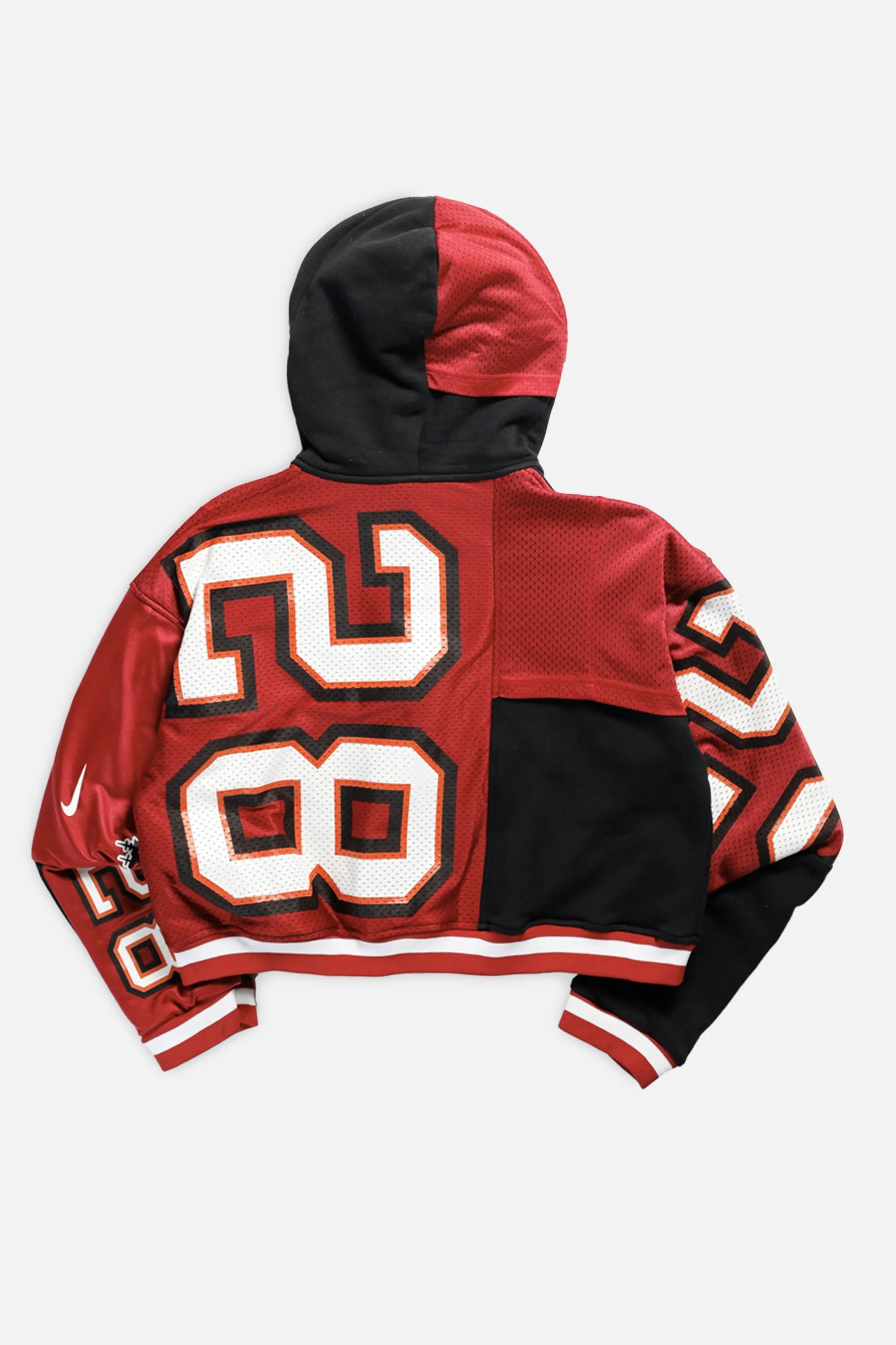 Rework Tampa Bay Buccaneers NFL Crop Zip Hoodie - L