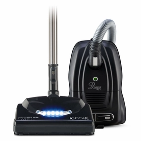 Riccar Prima Canister With Premium Tandem Air Power Nozzle R50TAP, Matte Black robot vacuum, handheld vacuum