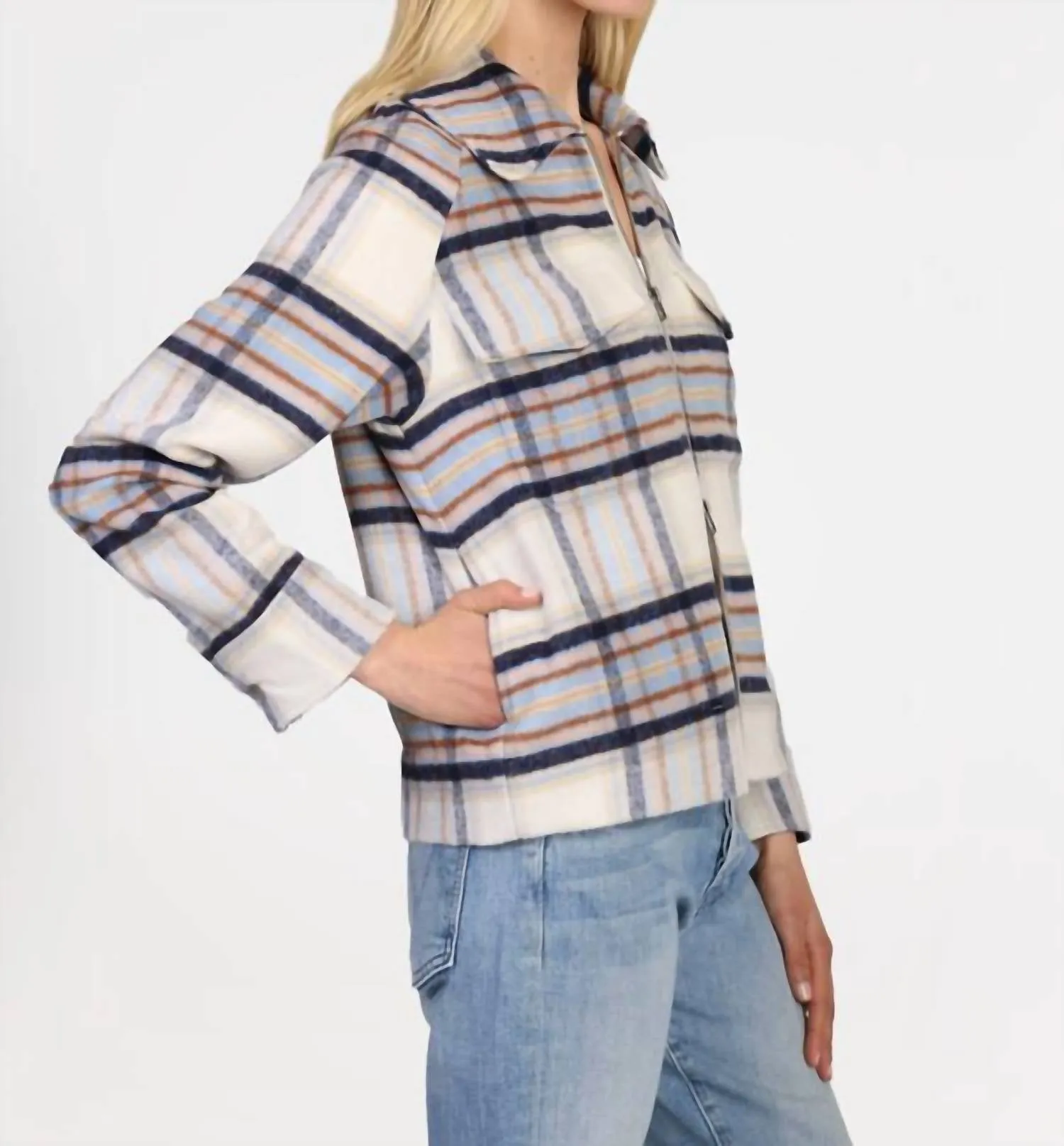 Ricki Zip Jacket In Navy
