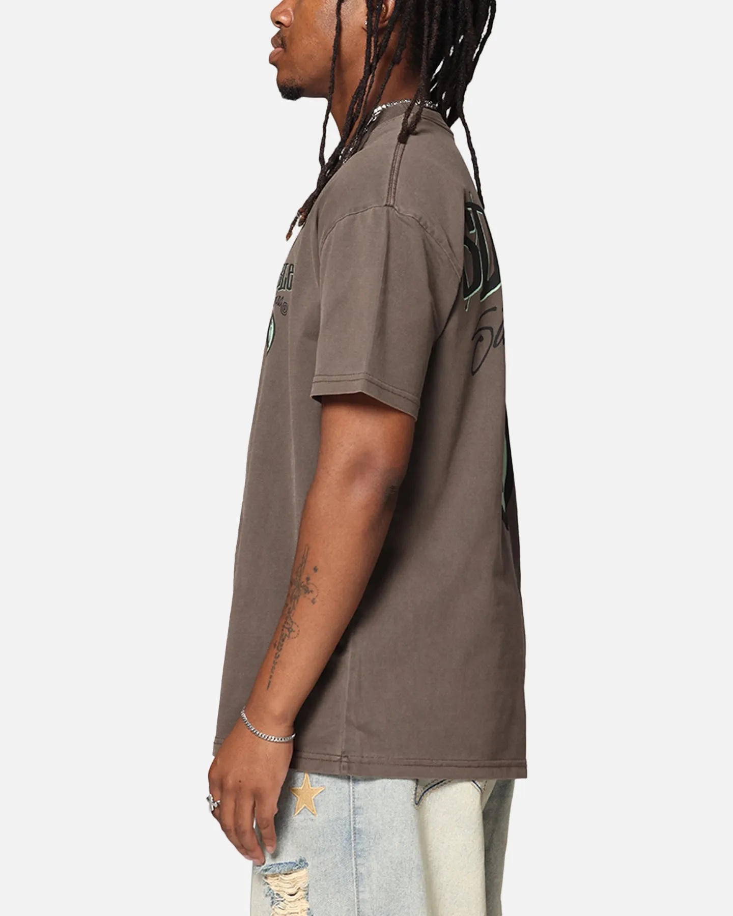 S Double Combo Platter T-Shirt Washed Chocolate