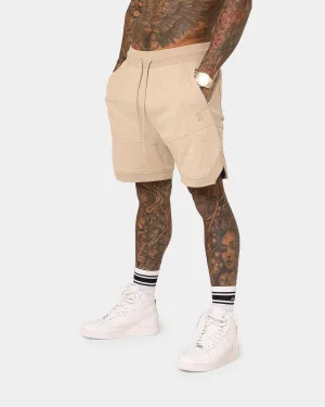 Saint Morta Annex Inset Basketball Shorts Stone