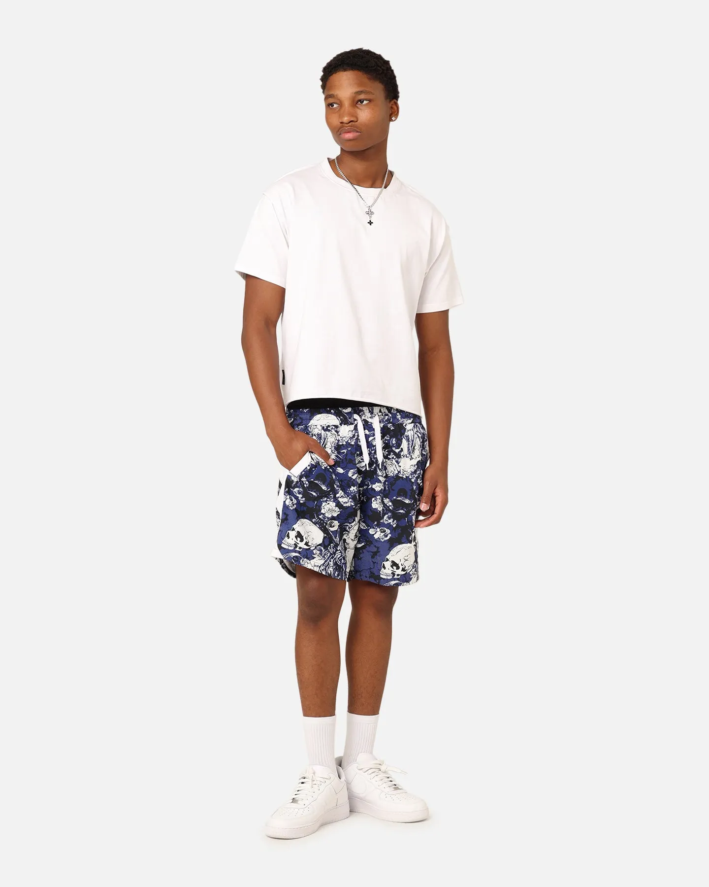 Saint Morta Relic Nylon Shorts Blue/White