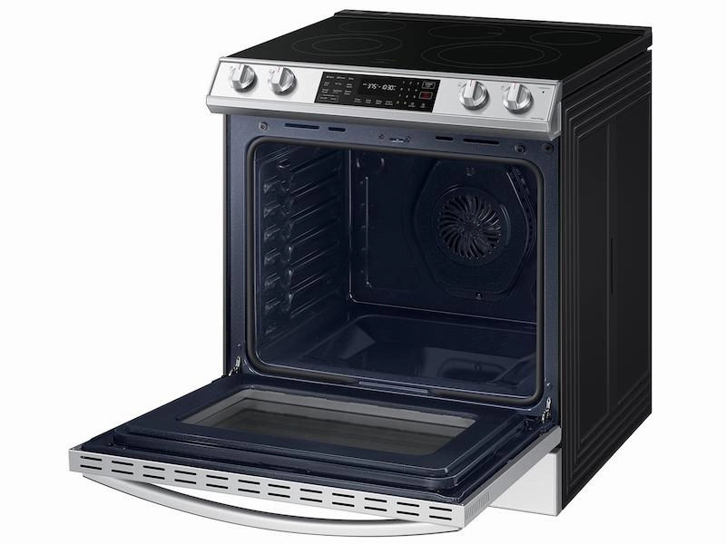 Samsung NE63CB831512 Bespoke 6.3 Cu. Ft. Smart Slide-In Electric Range With Air Fry & Convection In White Glass