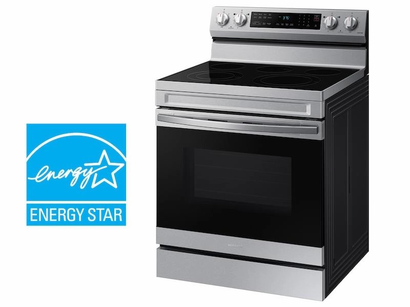Samsung NE63D6511SR 6.3 Cu. Ft. Smart Freestanding Energy Star? Certified Electric Range With Air Fry In Stainless Steel