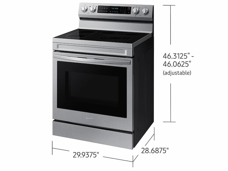 Samsung NE63D6711SR 6.3 Cu. Ft. Smart Freestanding Energy Star? Certified Electric Range With Air Fry And Griddle In Stainless Steel