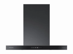 Samsung NK30CB700W33 30" Bespoke Smart Wall Mount Hood With Lcd Display In Clean Deep Charcoal Ventilation Range Hoods high suction kitchen exhaust hood