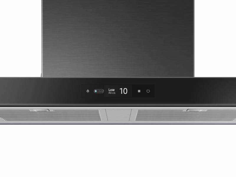 Samsung NK30CB700W33 30" Bespoke Smart Wall Mount Hood With Lcd Display In Clean Deep Charcoal