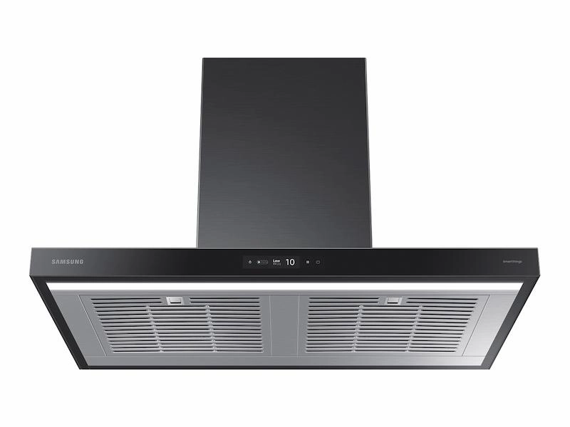 Samsung NK36CB700W33 36" Bespoke Smart Wall Mount Hood With Lcd Display In Clean Deep Charcoal