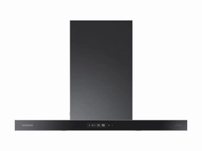 Samsung NK36CB700W33 36" Bespoke Smart Wall Mount Hood With Lcd Display In Clean Deep Charcoal Ventilation Range Hoods high suction kitchen exhaust hood