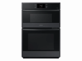 Samsung NQ70CG600DMT 30" Microwave Combination Wall Oven With Steam Cook In Matte Black Wall Ovens convection wall oven with steam assist