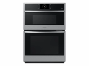 Samsung NQ70CG600DSR 30" Microwave Combination Wall Oven With Steam Cook In Stainless Steel Wall Ovens convection wall oven with steam assist