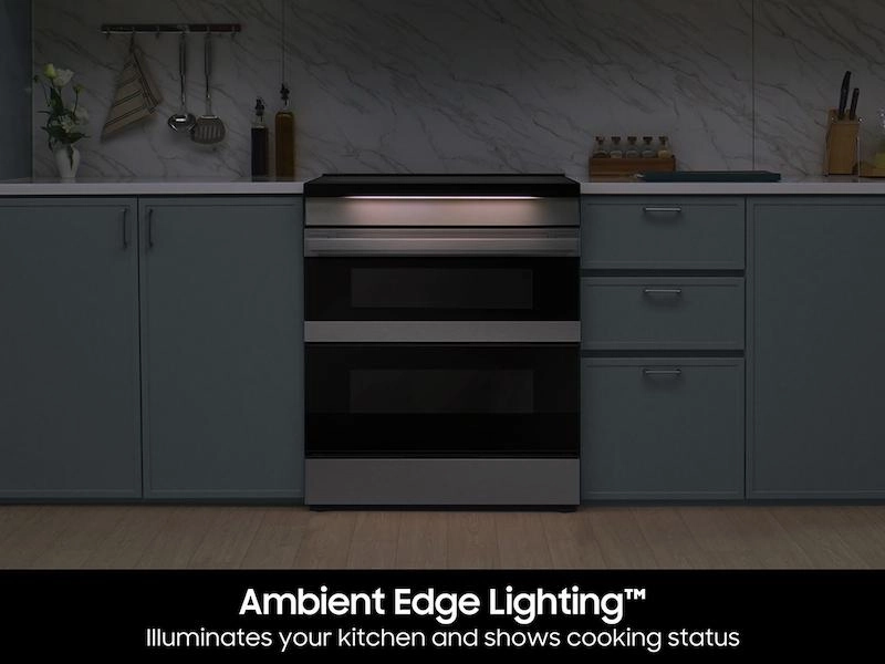 Samsung NSI6DG9550SR Bespoke Smart Slide-In Induction Range 6.3 Cu. Ft. With Flex Duo&#8482; & Ambient Edge Lighting&#8482; In Stainless Steel