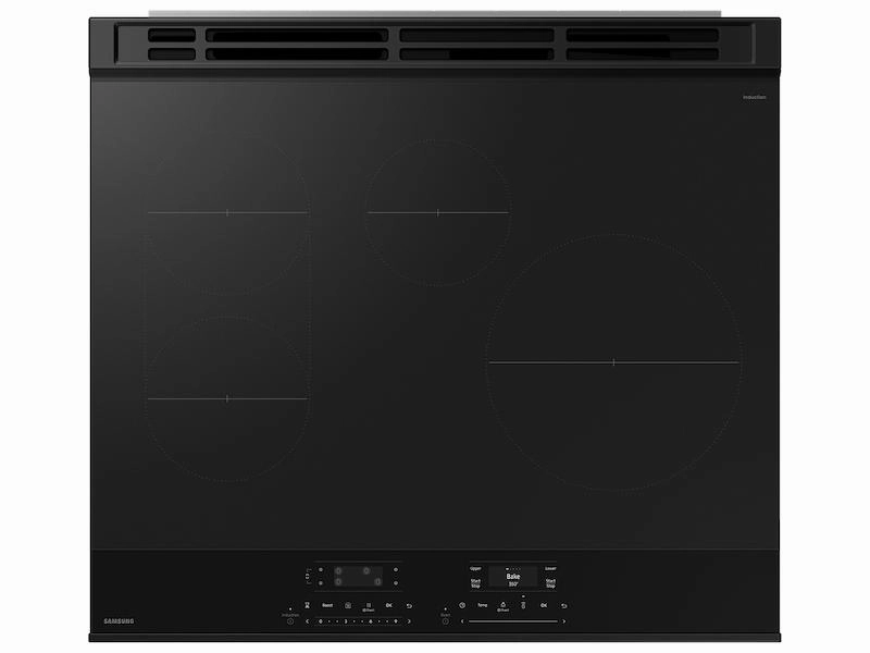 Samsung NSI6DG9550SR Bespoke Smart Slide-In Induction Range 6.3 Cu. Ft. With Flex Duo&#8482; & Ambient Edge Lighting&#8482; In Stainless Steel
