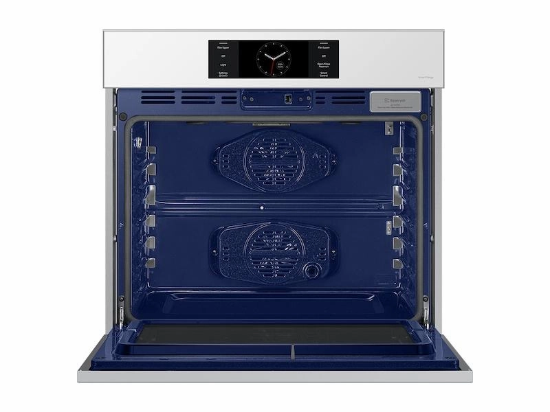 Samsung NV51CB700S12 Bespoke 30" White Glass Single Wall Oven With Ai Pro Cooking&#8482; Camera