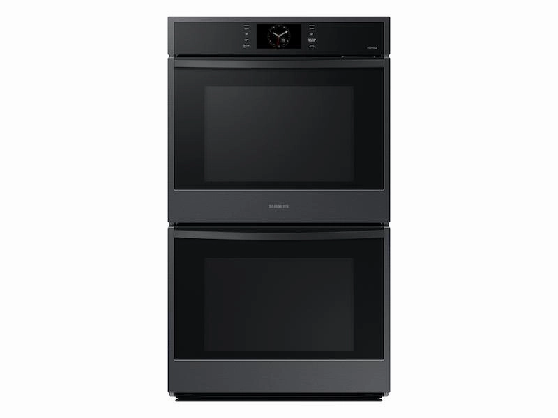 Samsung NV51CG600DMT 30" Double Wall Oven With Steam Cook In Matte Black Steel Wall Ovens convection wall oven with steam assist