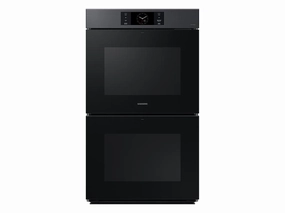 Samsung NV51CG700DMT Bespoke 30" Matte Black Steel Double Wall Oven With Ai Pro Cooking&#8482; Camera Wall Ovens convection wall oven with steam assist
