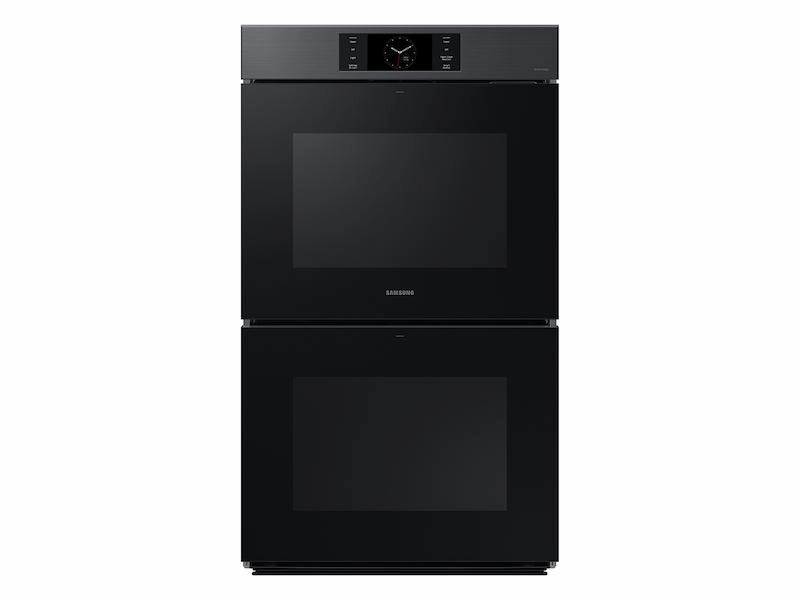 Samsung NV51CG700DMT Bespoke 30" Matte Black Steel Double Wall Oven With Ai Pro Cooking&#8482; Camera Wall Ovens convection wall oven with steam assist