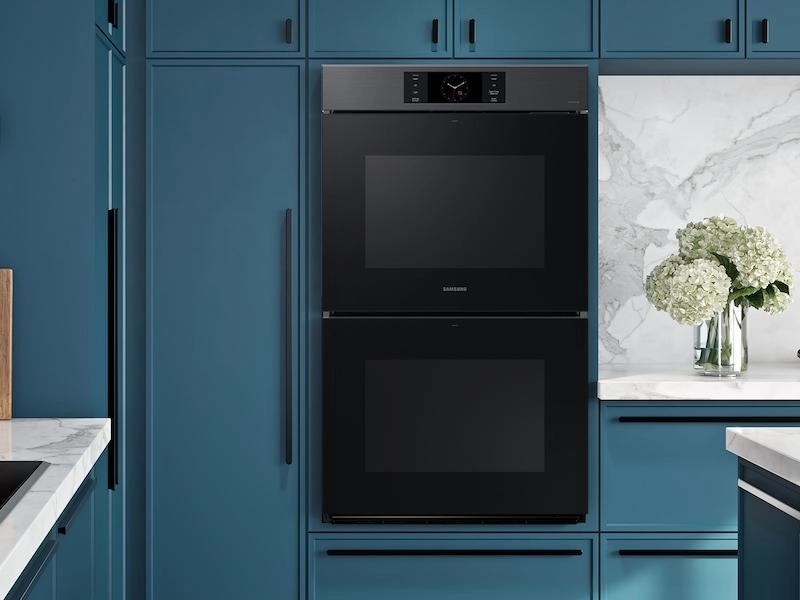Samsung NV51CG700DMT Bespoke 30" Matte Black Steel Double Wall Oven With Ai Pro Cooking&#8482; Camera