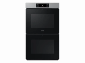 Samsung NV51CG700DSR Bespoke 30" Stainless Steel Double Wall Oven With Ai Pro Cooking&#8482; Camera Wall Ovens convection wall oven with steam assist