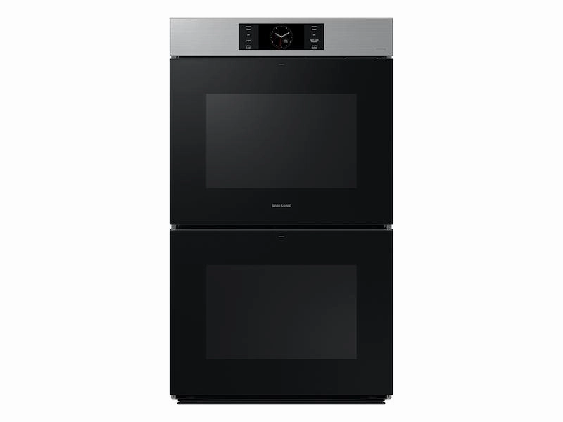 Samsung NV51CG700DSR Bespoke 30" Stainless Steel Double Wall Oven With Ai Pro Cooking&#8482; Camera Wall Ovens convection wall oven with steam assist