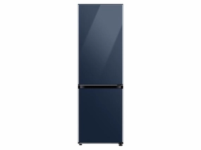 Samsung RB12A300641 12.0 Cu. Ft. Bespoke Bottom Freezer Refrigerator With Customizable Colors And Flexible Design In Navy Glass Freestanding Refrigerators freestanding fridge freezer combo