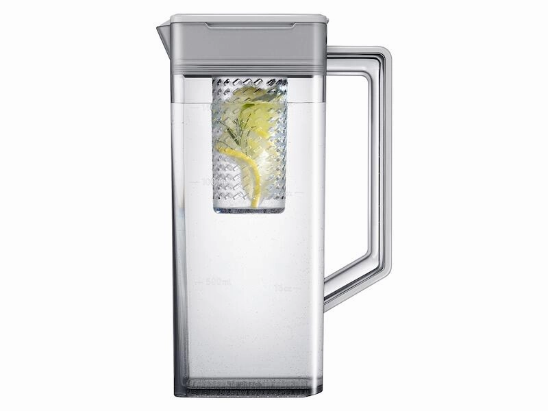Samsung RF23A9071SG 23 Cu. Ft. Smart Counter Depth 4-Door Flex&#8482; Refrigerator With Autofill Water Pitcher And Dual Ice Maker In Black Stainless Steel