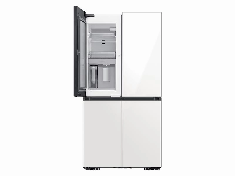 Samsung RF23A967512 Bespoke 4-Door Flex&#8482; Refrigerator (23 Cu. Ft.) In White Glass