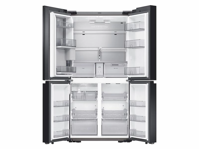 Samsung RF23A9675MT 23 Cu. Ft. Smart Counter Depth Bespoke 4-Door Flex&#8482; Refrigerator With Customizable Panel Colors In Matte Black Steel