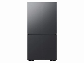 Samsung RF23A9675MT 23 Cu. Ft. Smart Counter Depth Bespoke 4-Door Flex&#8482; Refrigerator With Customizable Panel Colors In Matte Black Steel Freestanding Refrigerators freestanding fridge freezer combo