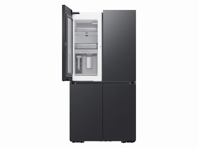 Samsung RF23A9675MT 23 Cu. Ft. Smart Counter Depth Bespoke 4-Door Flex&#8482; Refrigerator With Customizable Panel Colors In Matte Black Steel