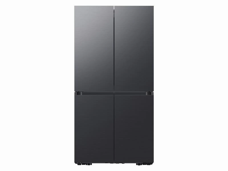 Samsung RF23A9675MT 23 Cu. Ft. Smart Counter Depth Bespoke 4-Door Flex&#8482; Refrigerator With Customizable Panel Colors In Matte Black Steel Freestanding Refrigerators freestanding fridge freezer combo